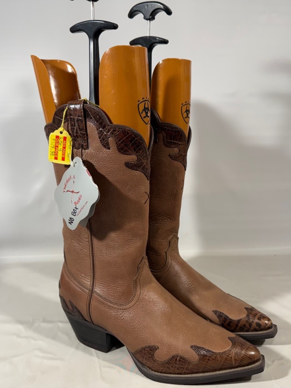 TWISTED X Cognac Leather Western Cowgirl Boots Women's Size 9.5B WWT0017 New NOS